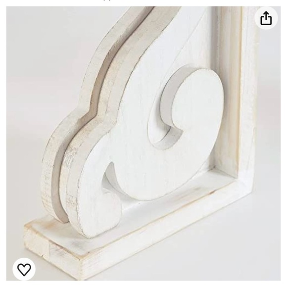 Ivory/White wood bookends - Picture 4 of 8